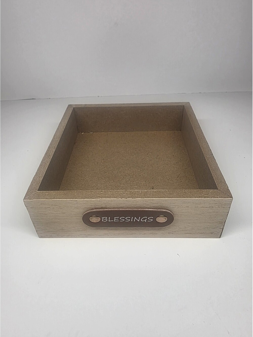 Blessings Mini Wooden Box Storage Basket Organizing Decorating